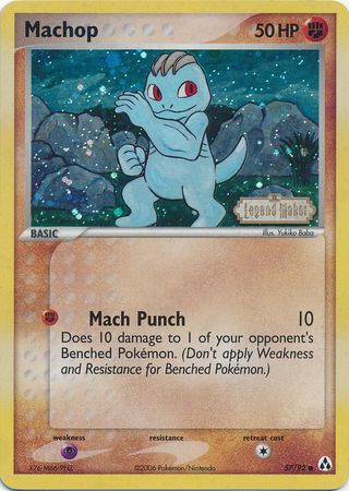 Machop (57/92) (Stamped) [EX: Legend Maker] | Good Games Modbury
