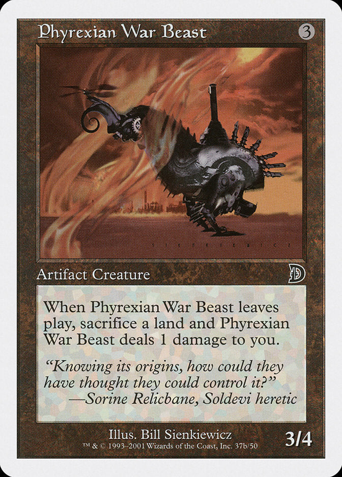 Phyrexian War Beast (Signature on Right) [Deckmasters] | Good Games Modbury