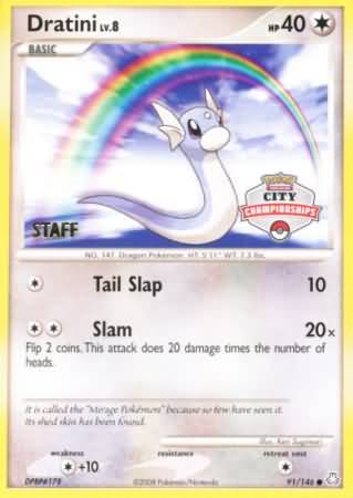 Dratini (91/146) (City Championship Promo Staff) [Diamond & Pearl: Legends Awakened] | Good Games Modbury