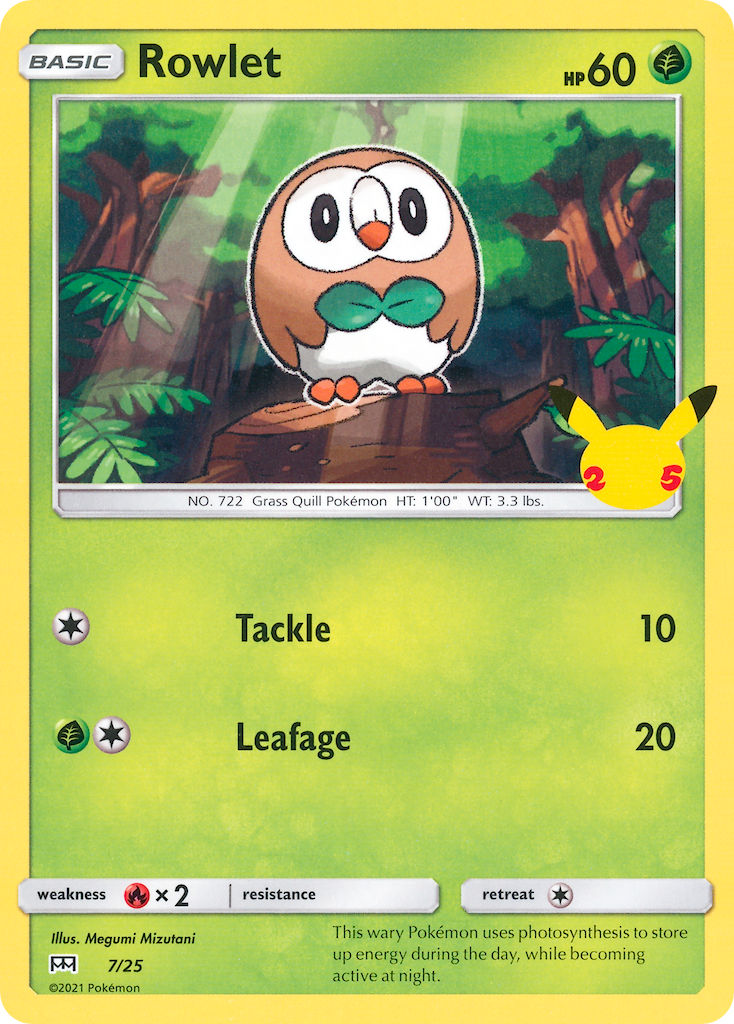 Rowlet (7/25) [McDonald's 25th Anniversary] | Good Games Modbury