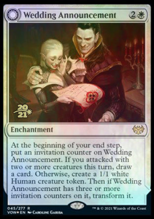 Wedding Announcement // Wedding Festivity [Innistrad: Crimson Vow Prerelease Promos] | Good Games Modbury