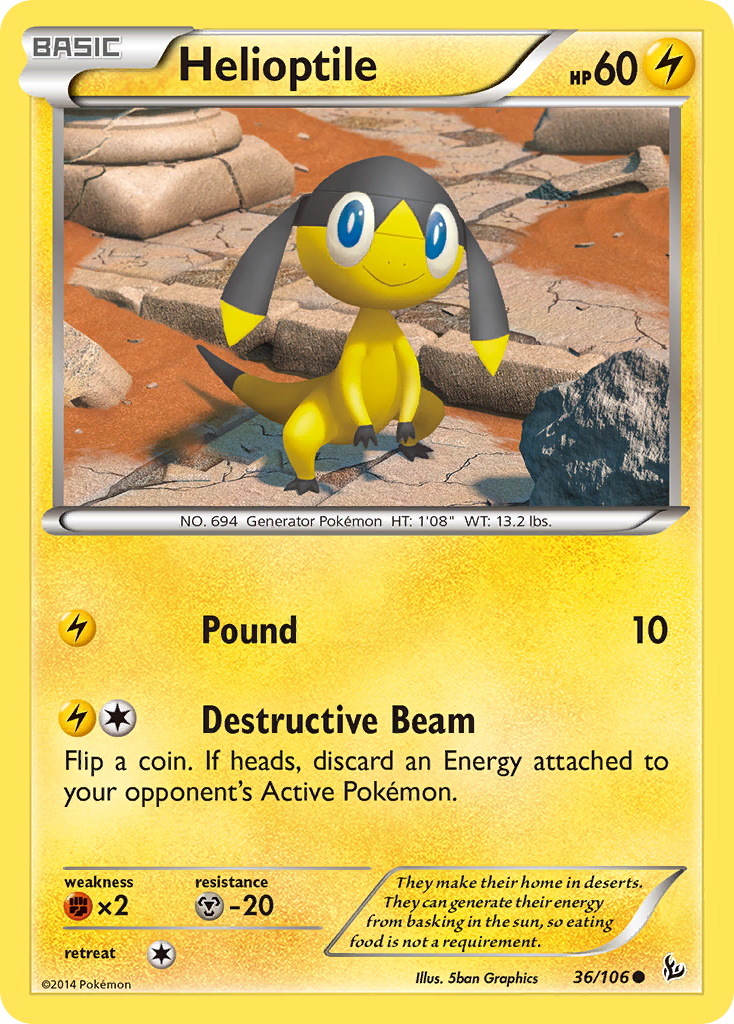 Helioptile (36/106) [XY: Flashfire] | Good Games Modbury