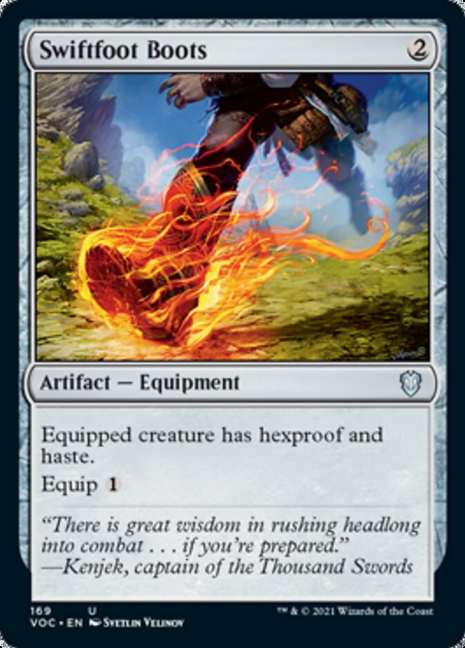 Swiftfoot Boots [Innistrad: Crimson Vow Commander] | Good Games Modbury