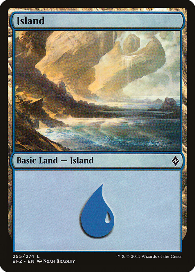 Island (255a) [Battle for Zendikar] | Good Games Modbury