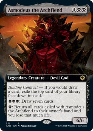 Asmodeus the Archfiend (Extended Art) [Dungeons & Dragons: Adventures in the Forgotten Realms] | Good Games Modbury