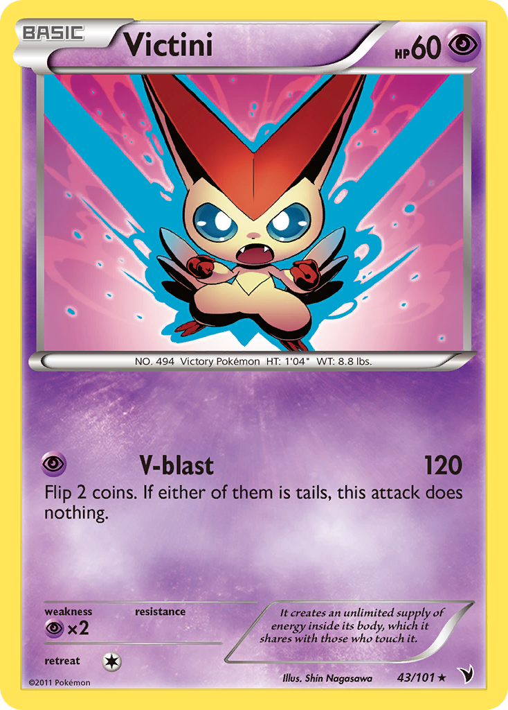 Victini (43/101) [Black & White: Noble Victories] | Good Games Modbury