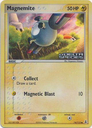 Magnemite (74/113) (Stamped) [EX: Delta Species] | Good Games Modbury