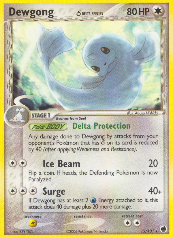 Dewgong (15/101) (Delta Species) [EX: Dragon Frontiers] | Good Games Modbury