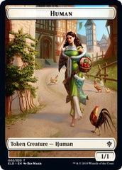 Human // Beast Double-Sided Token [Challenger Decks 2021 Tokens] | Good Games Modbury