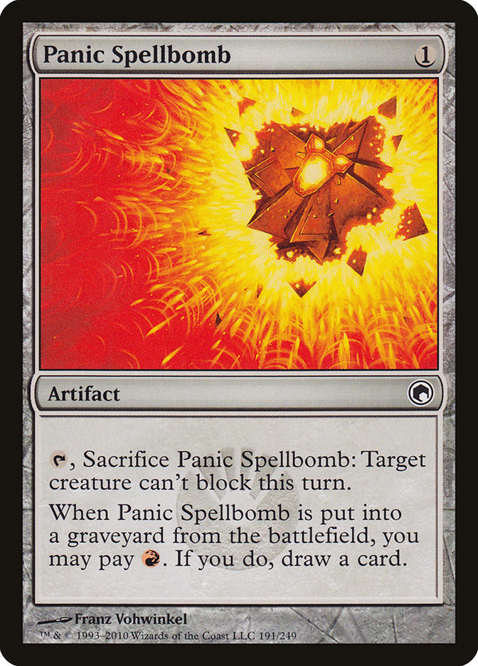 Panic Spellbomb [Scars of Mirrodin] | Good Games Modbury