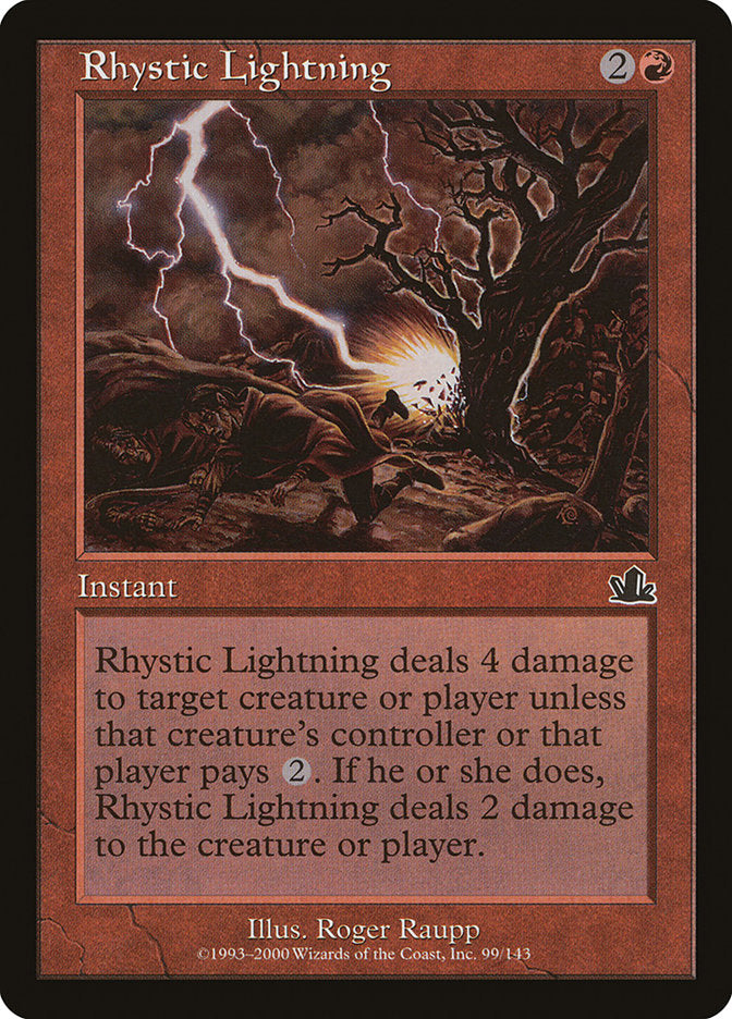 Rhystic Lightning [Prophecy] | Good Games Modbury
