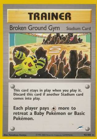 Broken Ground Gym (92/105) [Neo Destiny Unlimited] | Good Games Modbury