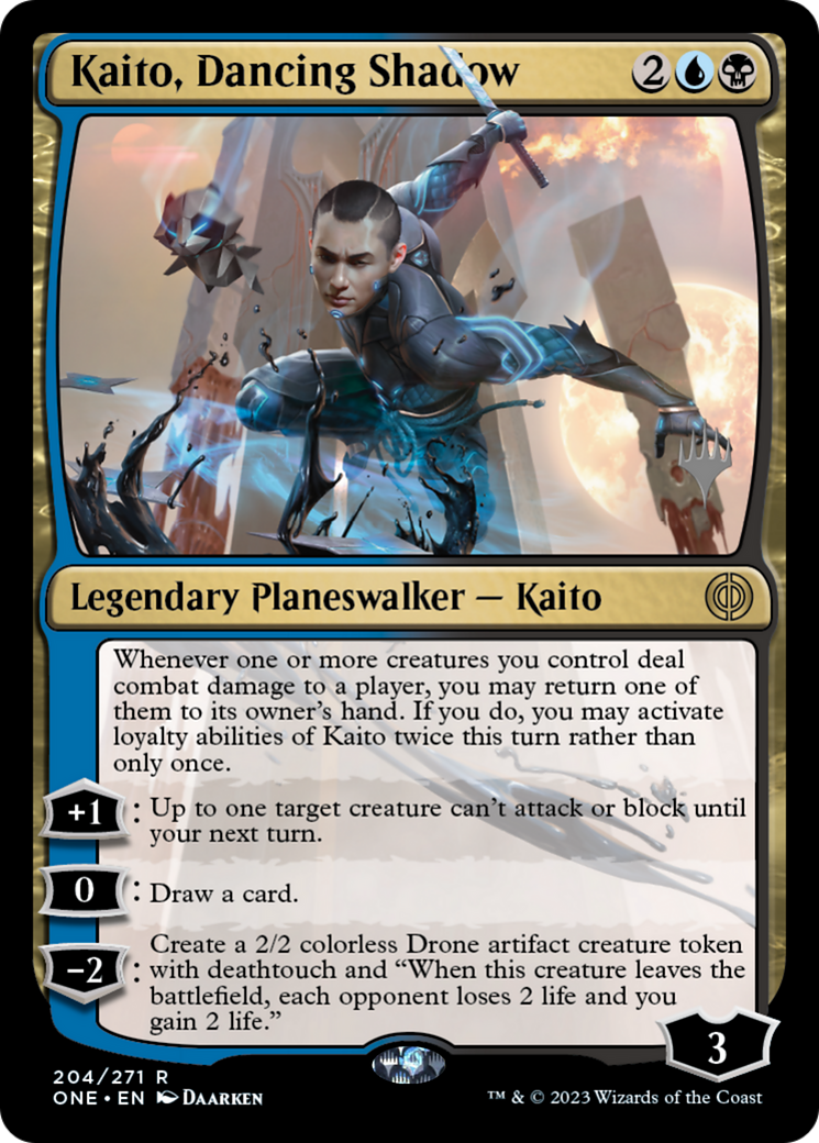 Kaito, Dancing Shadow (Promo Pack) [Phyrexia: All Will Be One Promos] | Good Games Modbury