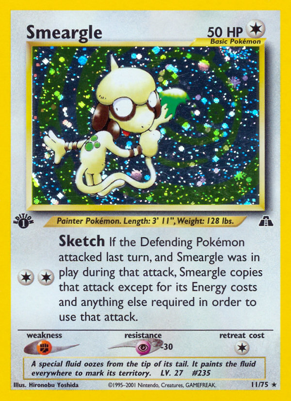 Smeargle (11/75) [Neo Discovery 1st Edition] | Good Games Modbury