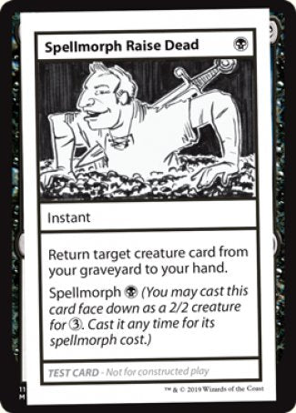 Spellmorph Raise Dead (2021 Edition) [Mystery Booster Playtest Cards] | Good Games Modbury