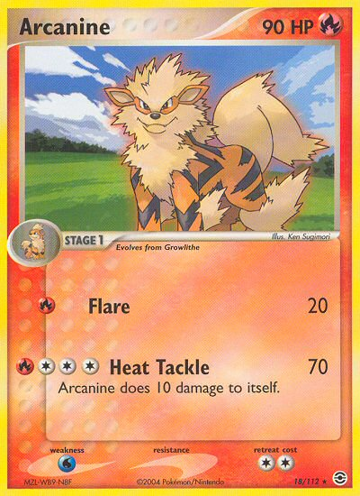 Arcanine (18/112) [EX: FireRed & LeafGreen] | Good Games Modbury