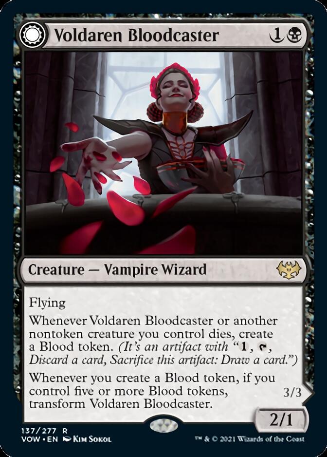 Voldaren Bloodcaster // Bloodbat Summoner [Innistrad: Crimson Vow] | Good Games Modbury