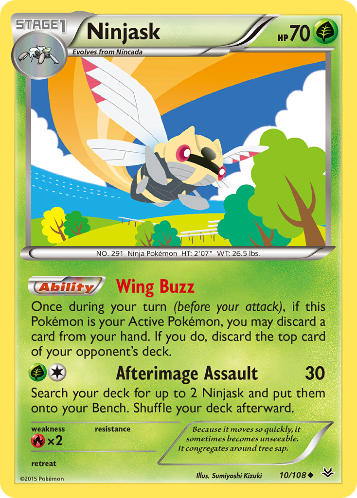 Ninjask (10/108) [XY: Roaring Skies] | Good Games Modbury