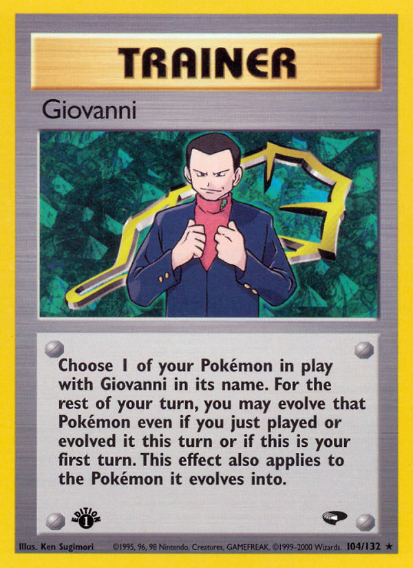 Giovanni (104/132) [Gym Challenge 1st Edition] | Good Games Modbury