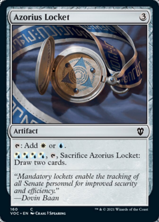 Azorius Locket [Innistrad: Crimson Vow Commander] | Good Games Modbury