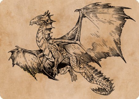 Ancient Bronze Dragon Art Card (58) [Commander Legends: Battle for Baldur's Gate Art Series] | Good Games Modbury