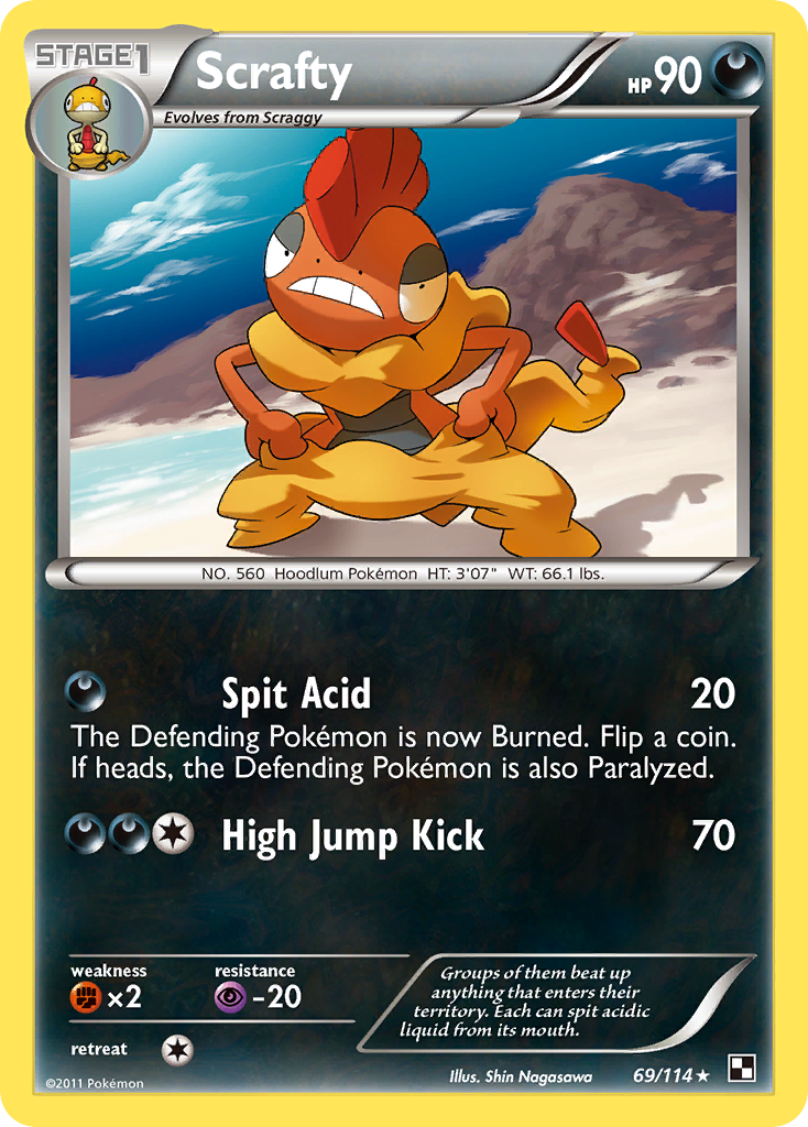 Scrafty (69/114) [Black & White: Base Set] | Good Games Modbury