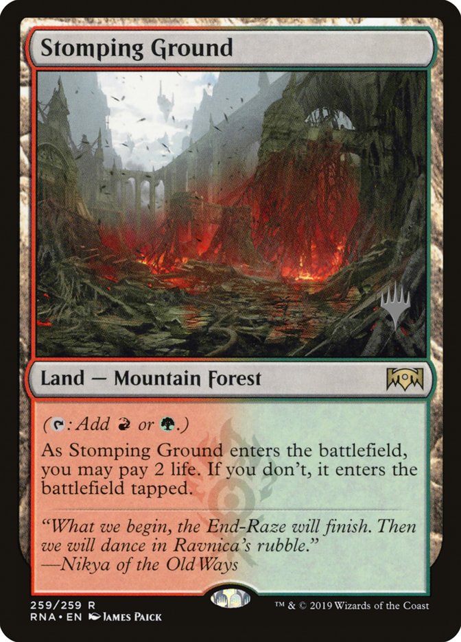 Stomping Ground (Promo Pack) [Ravnica Allegiance Promos] | Good Games Modbury