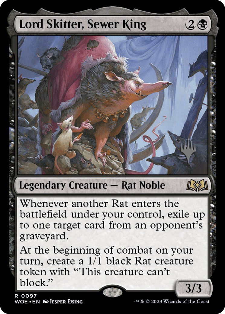 Lord Skitter, Sewer King (Promo Pack) [Wilds of Eldraine Promos] | Good Games Modbury