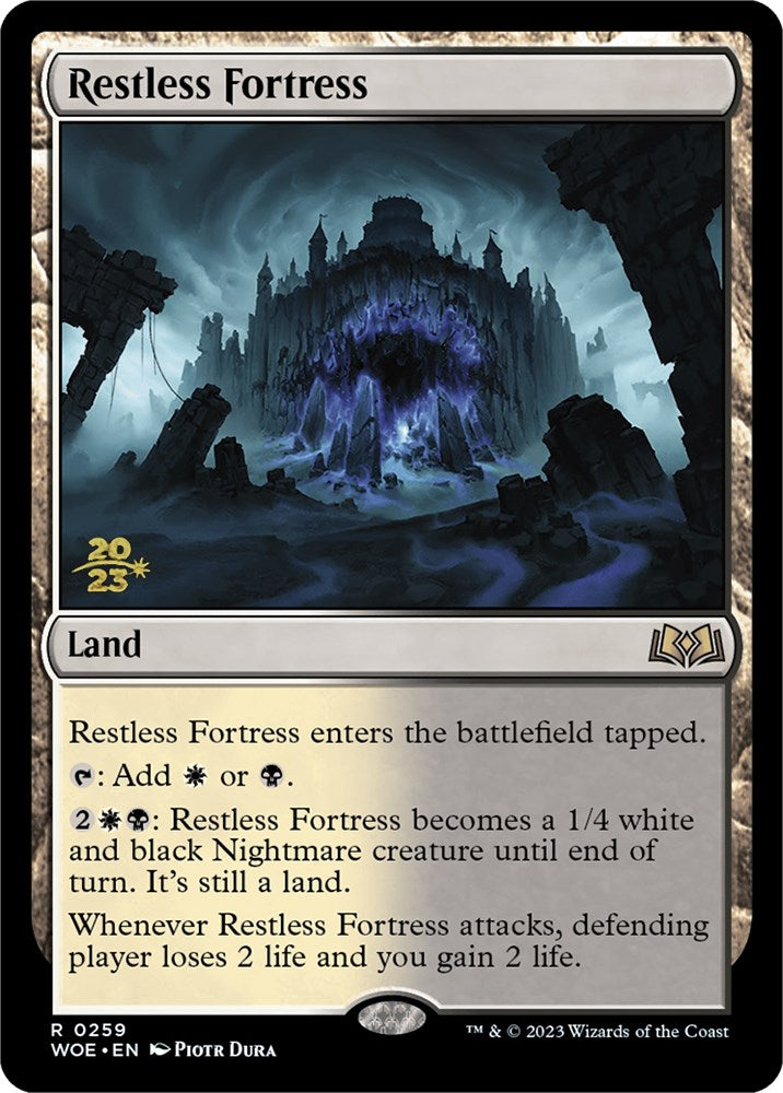 Restless Fortress [Wilds of Eldraine Prerelease Promos] | Good Games Modbury