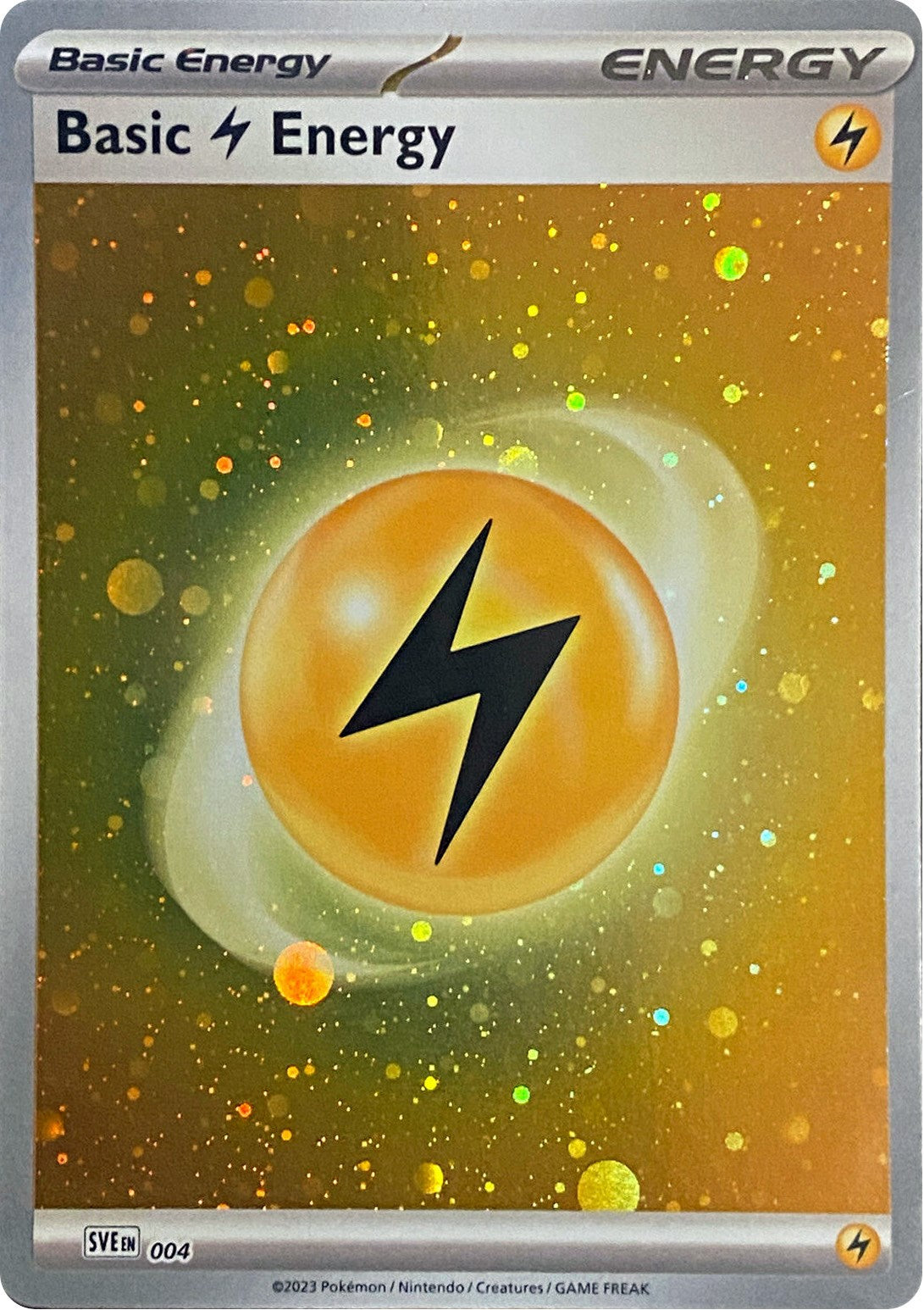 Basic Lightning Energy (004) (Cosmos Holo) [Scarlet & Violet: Base Set] | Good Games Modbury