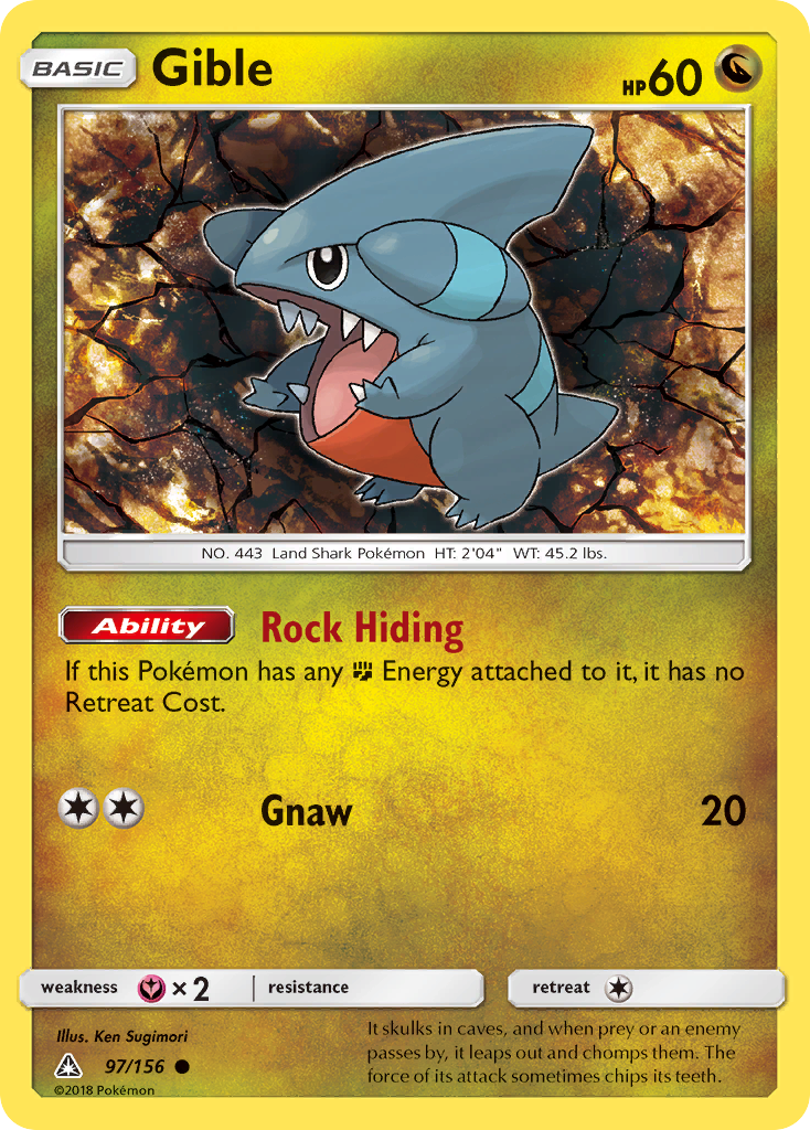 Gible (97/156) [Sun & Moon: Ultra Prism] | Good Games Modbury