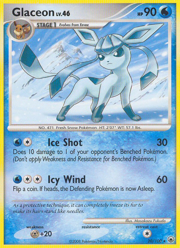 Glaceon (20/100) [Diamond & Pearl: Majestic Dawn] | Good Games Modbury