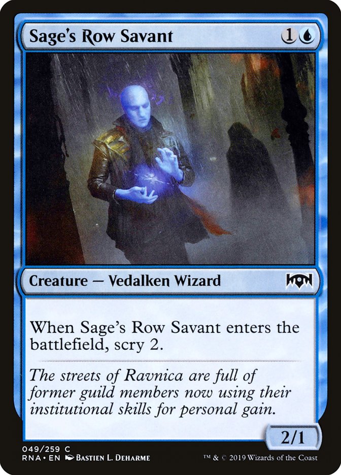 Sage's Row Savant [Ravnica Allegiance] | Good Games Modbury