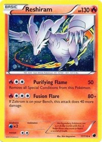 Reshiram (17/116) (Cosmos Holo) [Black & White: Plasma Freeze] | Good Games Modbury