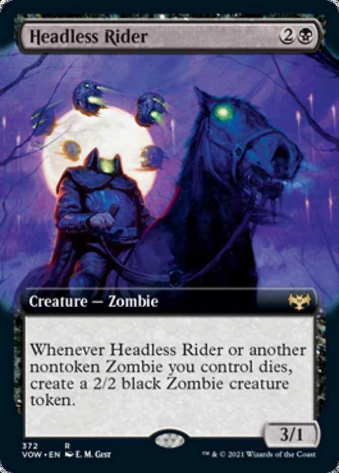 Headless Rider (Extended Art) [Innistrad: Crimson Vow] | Good Games Modbury