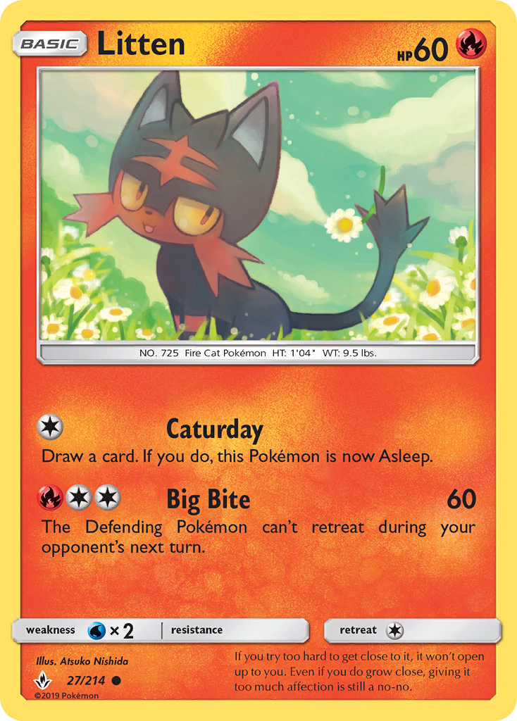 Litten (27/214) [Sun & Moon: Unbroken Bonds] | Good Games Modbury