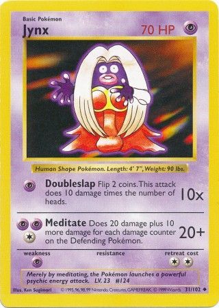 Jynx (31/102) [Base Set Shadowless Unlimited] | Good Games Modbury