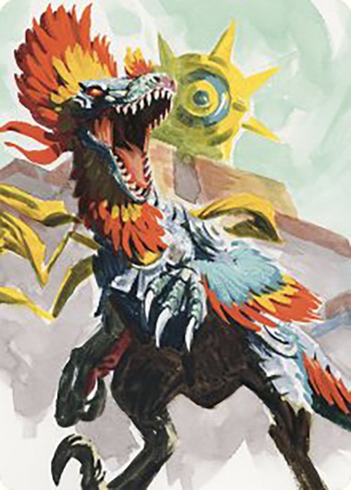 Pantlaza, Sun-Favored Art Card [The Lost Caverns of Ixalan Art Series] | Good Games Modbury