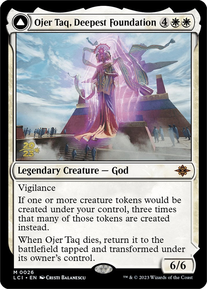 Ojer Taq, Deepest Foundation // Temple of Civilization [The Lost Caverns of Ixalan Prerelease Cards] | Good Games Modbury