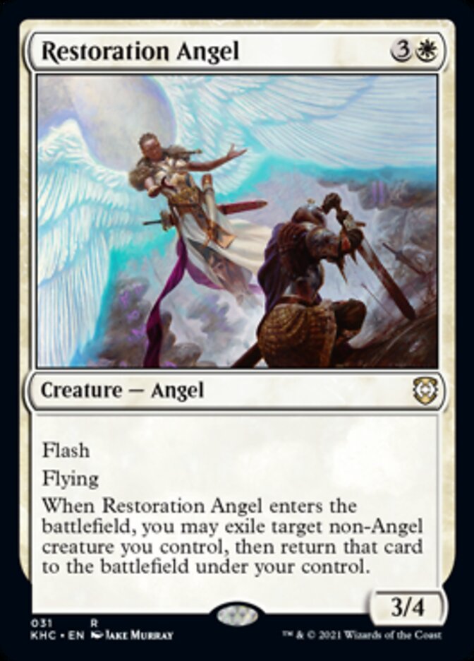 Restoration Angel [Kaldheim Commander] | Good Games Modbury