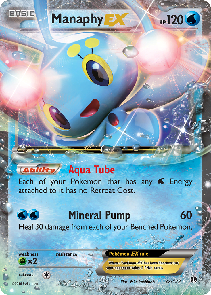 Manaphy EX (32/122) [XY: BREAKpoint] | Good Games Modbury