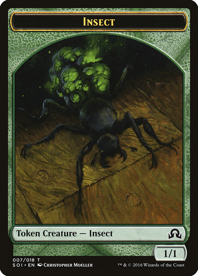 Insect Token [Shadows over Innistrad Tokens] | Good Games Modbury