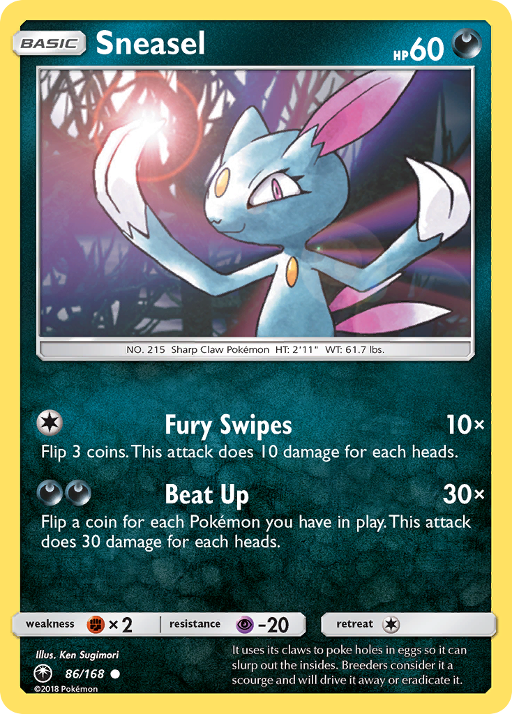 Sneasel (86/168) [Sun & Moon: Celestial Storm] | Good Games Modbury