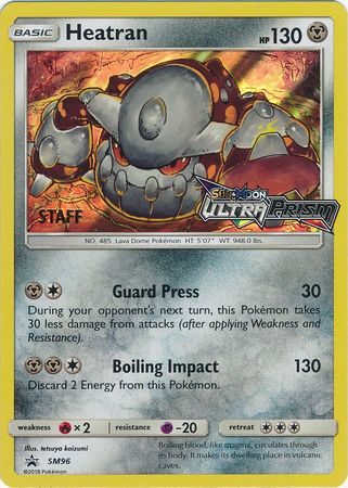 Heatran (SM96) (Staff Prerelease Promo) [Sun & Moon: Black Star Promos] | Good Games Modbury