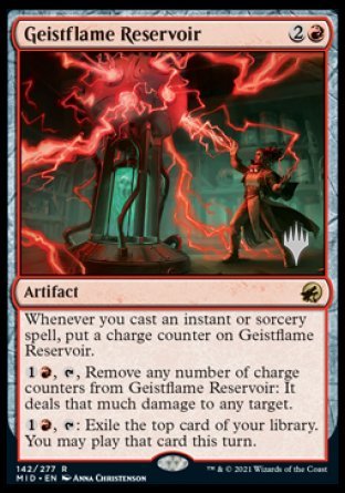 Geistflame Reservoir (Promo Pack) [Innistrad: Midnight Hunt Promos] | Good Games Modbury