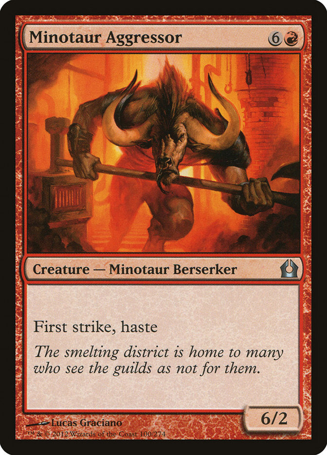 Minotaur Aggressor [Return to Ravnica] | Good Games Modbury