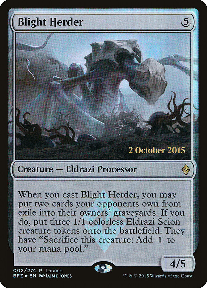 Blight Herder (Launch) [Battle for Zendikar Promos] | Good Games Modbury