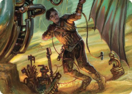 Mishra, Excavation Prodigy Art Card [The Brothers' War Art Series] | Good Games Modbury