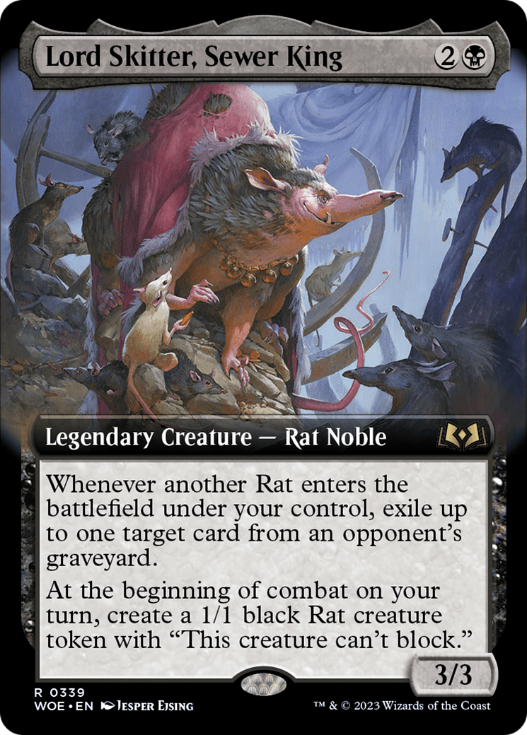 Lord Skitter, Sewer King (Extended Art) [Wilds of Eldraine] | Good Games Modbury