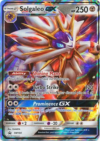 Solgaleo GX (SM104) (Jumbo Card) [Sun & Moon: Black Star Promos] | Good Games Modbury